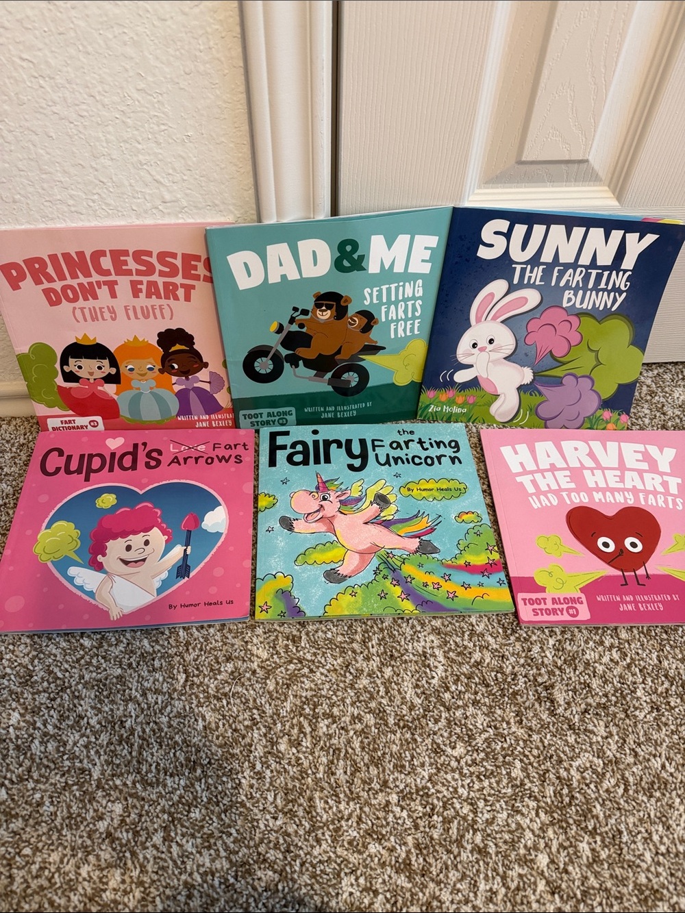 Funny Kids Books - Bundle of 6 - Jane Bexley funny farting series!